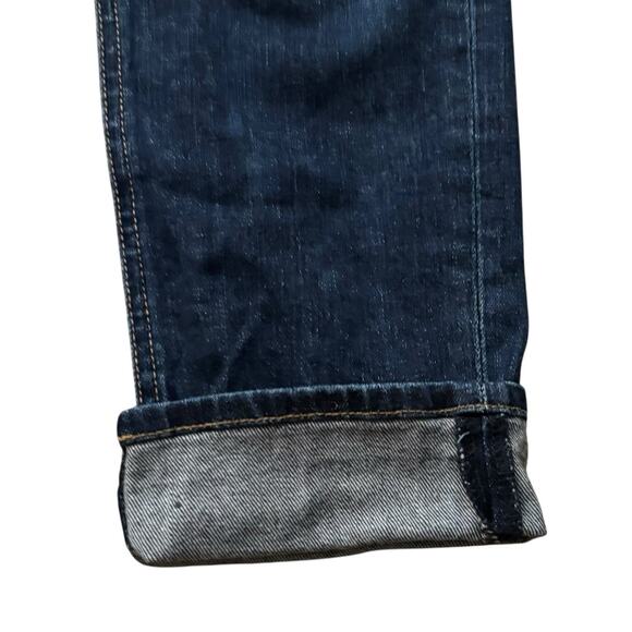 Rag & Bone Dre Snoqualmie Wash Mid Rise Jeans 30 Dark Blue Denim Roll Cuff NWOT - Picture 6 of 10